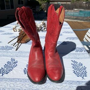 Red Ariat Cowboy Boots